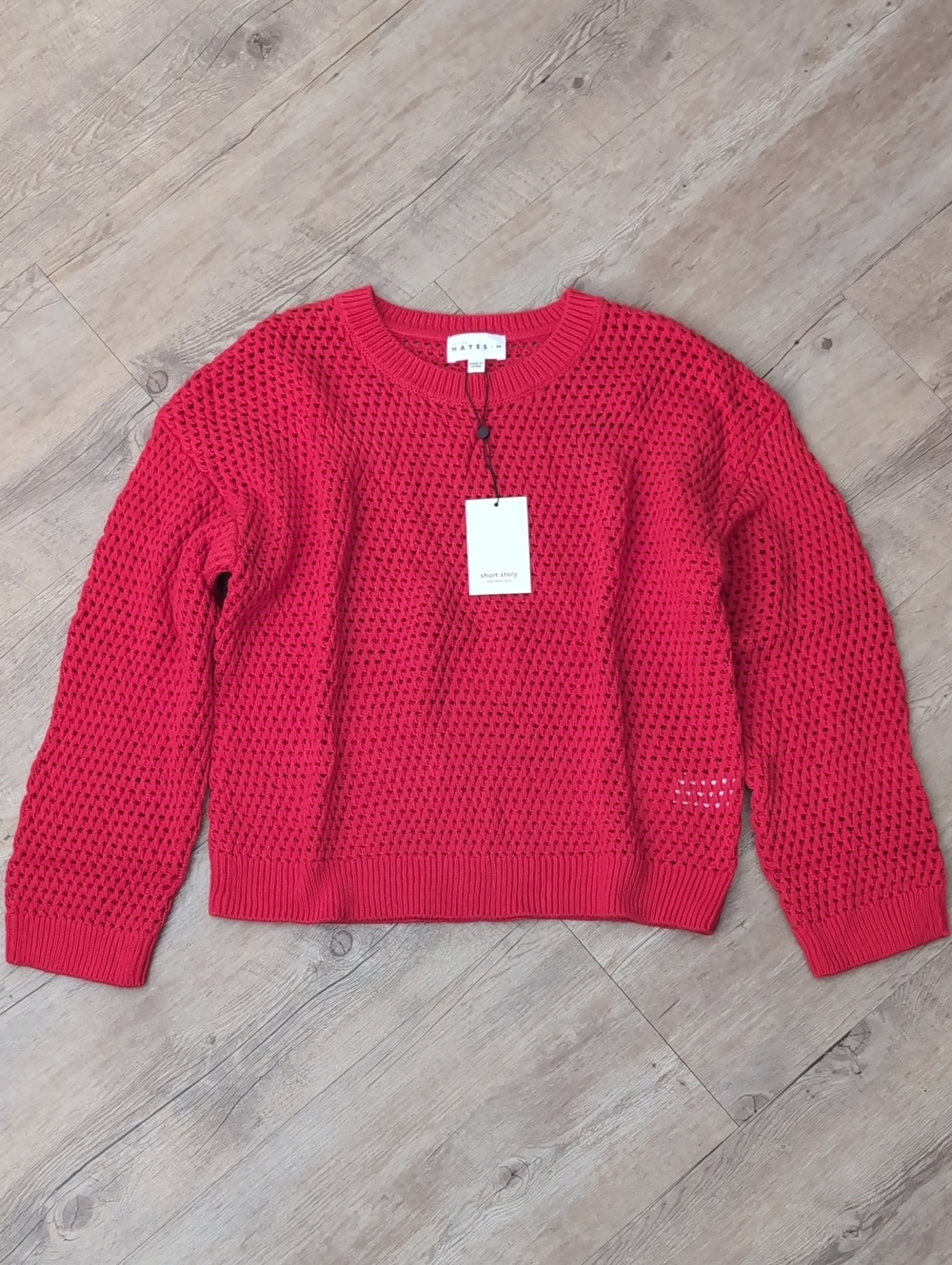 Hayes Tori Cotton Open Knit Sweater- SP